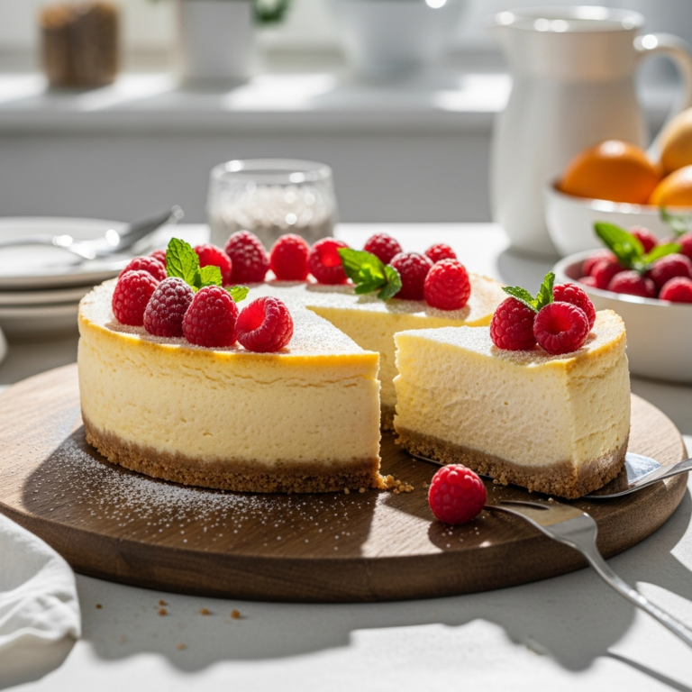 Creamy Gluten-Free High-Protein Cheesecake Recipe